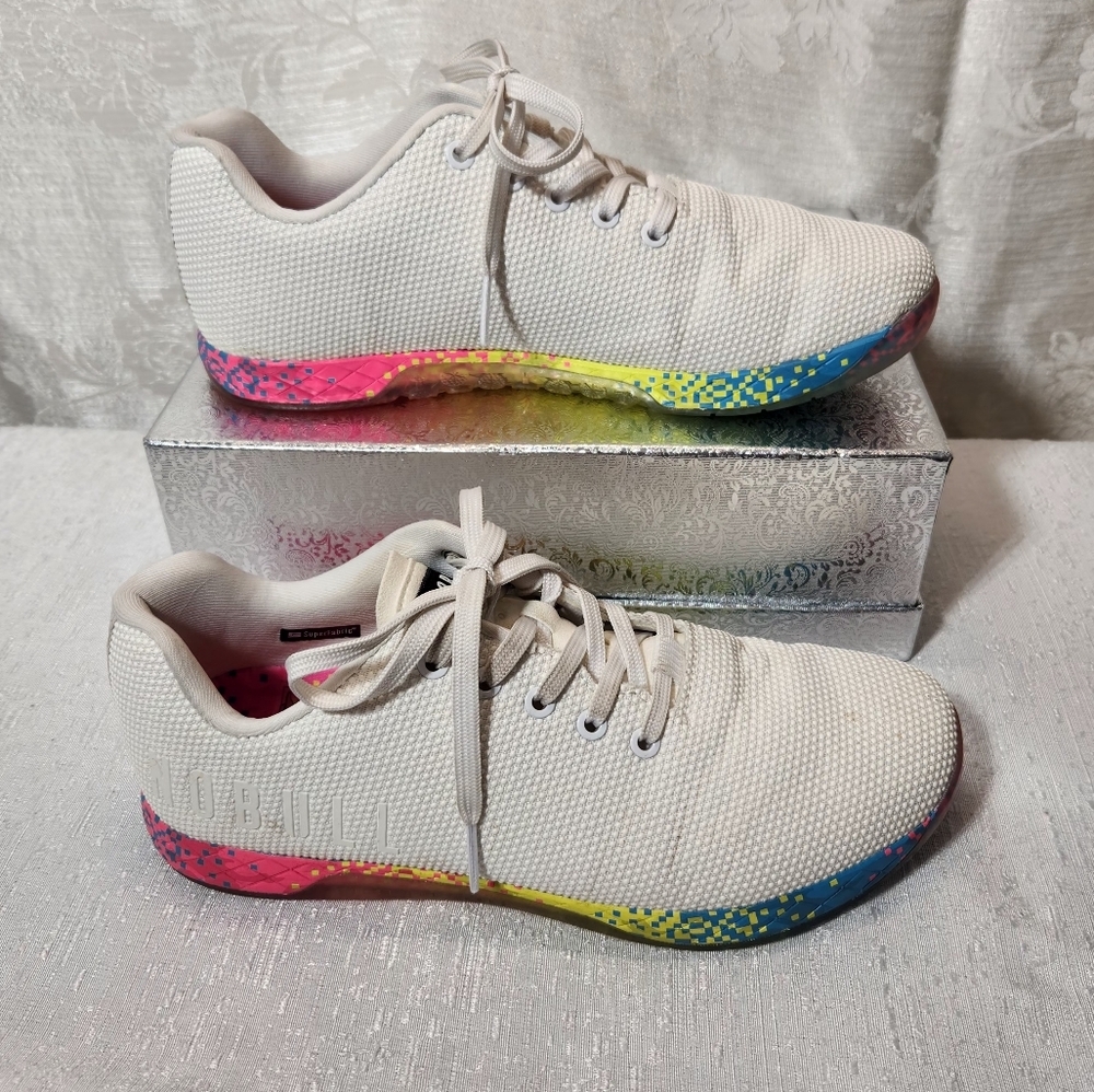 NOBULL Sz 10 1/2  TENNIS COLORFUL Gradient Women's Sneakers